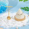 200Pcs 2 Styles ABS Plastic Imitation Pearl Pendants SACR-HS0001-02-5