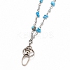 304 Stainless Steel ID Card Neck Strap Card Holder AJEW-PH01412-03-2