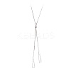 Triangle Brass Slider Lariat Long Necklaces for Women FS-WGD2F26-01-5