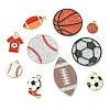 Sports Ball Acrylic & Alloy Enamel Pendants Findings Kits FIND-YW0006-57-1