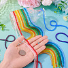18 Strands 18 Colors Transparent Glass Beads Strands EGLA-TA0013-38-6