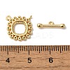 Brass Micro Pave Clear Cubic Zirconia Toggle Clasps KK-N254-68G-4