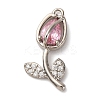 Brass Micro Pave Cubic Zirconia Pendants KK-I276-04P-04B-1