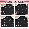 32Pcs 2 Styles Alloy Rhinestone Cabochons MRMJ-CP0001-31LG-6