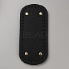 Oval Imitation Leather Bag Bottoms FIND-WH0126-545B-1