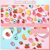 30Pcs 10 Styles Fruit Opaque Resin Decoden Cabochons RESI-YW0002-01-4