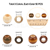 150 Pcs 3 Colors Wooden Beads WOOD-PH0001-49-2