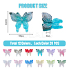 240Pcs 12 Colors  Luminous Resin Cabochons MRMJ-HY0001-24-2