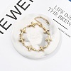 304 Stainless Steel Link Chain Bracelets for Women BJEW-U021-08G-03-2
