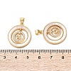 Brass Micro Pave Cubic Zirconia Pendants KK-U070-02E-G-3