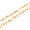 2MM Brass Textured Ball Chain Necklace Making KK-N258-21G-5