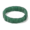 Natural Malaysia Jade Beaded Stretch Bracelets for Unisex G-K303-02E-4