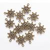 Tibetan Style Alloy Pendants TIBEP-A122979-AB-FF-1