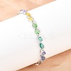 Platinum Tone Brass Micro Pave Cubic Zirconia Tennis Bracelets BJEW-B160-04P-01-1