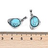 Synthetic Turquoise Pendants KK-U043-52P-03-3