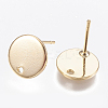 Brass Stud Earring Findings X-KK-T029-118G-2