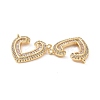 Brass Pave Clear Cubic Zirconia Pendants KK-E068-VC477-3
