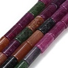 Dyed Natural Malaysia Jade Beads Strands G-C285-B01-01C-2
