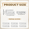 12Pcs Non-Tarnish 304 Stainless Steel Pendants STAS-LP0003-08P-03-2