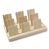 3-Slot Wooden Earring Display Card Stands LS-EDIS-R027-01A-03-4