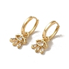 Brass Micro Pave Cubic Zirconia Dangle Hoop Earrings EJEW-L271-06KCG-01-1