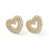 Rack Plating Brass Stud Earrings EJEW-A088-13G-1