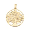 The Tree of Life Rack Plating Alloy Big Pendants FIND-N005-37G-1