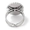Ion Plating(IP) 304 Stainless Steel Ring RJEW-B059-07P-04-3