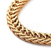 Ion Plating(IP) 304 Stainless Steel Wheat Chains Bracelets for Women Men BJEW-K240-04G-2