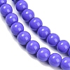 Painted Glass Bead Strands X-DGLA-S071-8mm-B41-3