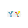 2Pcs 2 Styles PET Hollow Out Drawing Painting Stencils DIY-WH0394-0373-8