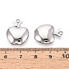 304 Stainless Steel Pendants STAS-T065-74P-3