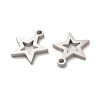 Non-Tarnish 304 Stainless Steel Charms X-STAS-M089-57P-2