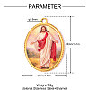 Religion Printed 304 Stainless Steel Pendants SA-OY003-86G-2