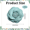 Flower Imitation Leather Shoe Decoration AJEW-WH20020-341E-2