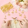50Pcs 5 Style Glass & Alloy Pendant Decorations HJEW-FS00077-5