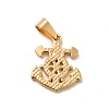PVD Vacuum Plating 201 Stainless Steel Pendants STAS-K250-21-2