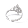 Non-Tarnish Sailor's Knot 304 Stainless Steel Hollow Open Cuff Ring for Men Women RJEW-E073-05P-3