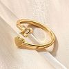 Brass Cuff Rings for Women RJEW-U044-L-3