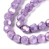 Anti-Tarnish Electroplate Glass Beads Strands EGLA-T021-6mm-15-14-4