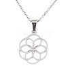 Non-Tarnish 201 Stainless Steel Pendant Necklaces NJEW-S105-JN599-45-1-1