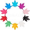 30Pcs 10 Colors Aluminum Blank Pendants ALUM-FH0001-10-1
