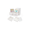 Square Paper Biscuit Boxes with Clear PVC Window LS-CON-WH0098-16A-02-7