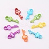 Opaque AB Color Acrylic Skeleton Key Pendants X-SACR-R697-M24-2