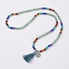 Natural Gemstone Beads Necklaces LS-NJEW-F147-B02-1