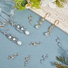 12Pcs 2 Colors Brass Micro Pave Cubic Zirconia Pendants KK-BBC0019-70-3