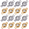 24Pcs 2 Colors 304 Stainless Steel Crystal Rhinestone Connector Charms STAS-SC0006-37-1