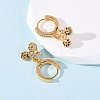Bicycle Brass Micro Pave Cubic Zirconia Hoop Earrings EJEW-F384-11G-3