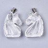 Carved Natural Quartz Crystal Pendants X-G-N0327-002M-2