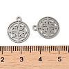 Non-Tarnish 304 Stainless Steel Charms STAS-J042-15P-3